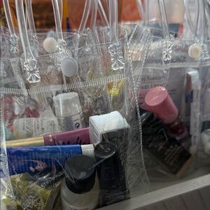 Cosmetic Bundle in Clear Reusable Gift Bag. Great Gifts or Reseller